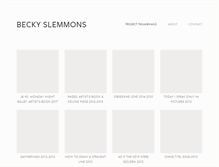 Tablet Screenshot of beckyslemmons.com
